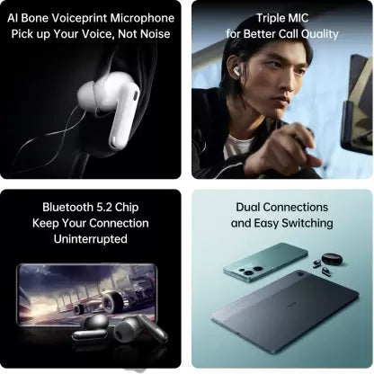 OPPO Enco X2 With Active Noise Cancellation Bluetooth Headset (White, In the Ear) OPPO Enco X2 With Active Noise Cancellation Bluetooth Headset (White, In the Ear)